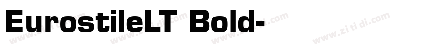 EurostileLT Bold字体转换